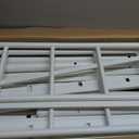 Metal Platform Twin Bed Frame with Headboard Sturdy Steel Slats Support No Box Spring Needed Easy Assembly White
