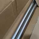 Ivilon Drapery Window Curtain Rod - Knob Design, 1 Inch Rod, 72 to 144 Inch. Satin Nickel