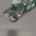 UNICRAFTALE 3pcs Spring Gate Rings Stainless Steel Spring Snap Clip Hooks Trigger Carabiner Clips Round O Rings Metal Keyring Buckle Clasps for Bag Purse Strap Key Chains35x3.5mm