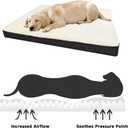 Dog Beds Large Sized Dogs，It Features a Removable and Washable Waterproof Fabric Layer, and a Soft and Comfortable Egg-Shaped Surface Dog Bed Mats.35.83inch*26.77inch*2.95inch