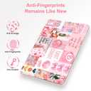 G JGOO Compatible with MacBook Air 13 inch Case 2026 2025-2022 M5 A3449 M4 A3240 M3 A3113 M2 A2681, Plastic Hard Shell for MacBook Air 13.6 inch Case +Keyboard Cover+Screen Protector, Pink Collage