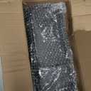 Bamboo Couch Arm Tray Table with Built-in Cup Holder, Foldable Anti-Slip Sofa Armrest Table for Drinks, Phone & Remote, Fits 4.716.9 in Armrests, Holds Cups up to 3.5 in Diameter (Black)