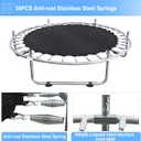 Indoor Trampoline for Kids Ages 1-8, 55" Small Outdoor Toddler Trampoline with Safety Enclosure Net, No-Gap Safe Design, Baby Round Jumping Mat, Recreational Trampolines Birthday Gifts for Boys Girls