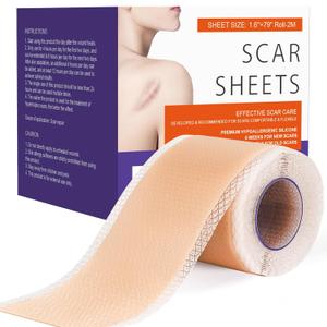 Women's Medical Soft Silicone Scar Sheets(1.6x79),Keloid Bump Removal,Keloid Scar Treatment hydrocolloid roll,Silicone Scar Tape for Surgical Scars Wrinkles