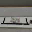 upsimples 23.6" Long Floating Shelves for Wall, Room Decor Set of 2, White, 23.6in