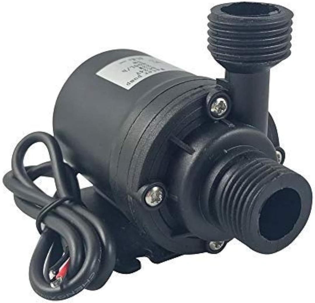 ZAOJIAO DC 12V Brushless Water Pump 1/2'' Male Thread Centrifugal Submersible Pump 800L/H 210GPH 4M/13ft for Fountain Solar Panel Pond Aquarium Water Circulation System