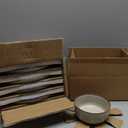 GBHOME Ceramic Dinnerware Sets for 4, 12 Pieces Stoneware Plates and Bowls Sets, Reactive Glaze Dishes -Scratch Resistant, Dishwasher&Microwave Safe, Green Wheat