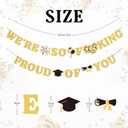2026 Graduation Party Decorations, Funny Banner for Congratulation Party Decor Supplies, Party Photo Booth Backdrop for College High School PhD Nurse Law School Graduations Wall Decorations