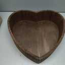 1pc Heart Shaped Photography Props Baby Infant Photo Props Kids Baby Basket Kid Photo Posing Case Clothes Newborn Modeling Wood, Coffee 