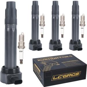 Set of 4 Ignition Coil Pack Iridium Spark Plugs Fits for 2007 2008 2009 2010 2011 2012 2013 2014 2015 2016 Jeep Patriot Compass MK Dodge Avenger Caliber Journey Chrysler Sebring 200 2.4 2.0 L4