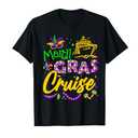 Mardi Gras Cruise Squad 2024 Matching Group Family Vacation T-Shirt, 2XL