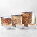 OXO Good Grips Airtight POP Small Cereal Dispenser (2.5 Qt),2.5qt,2.5 Qt - Granola (1 Count (Pack of 1), White)