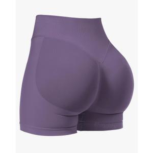 Women Workout Impact Shorts, Scrunch Butt Lifting Gym Seamless Booty Biker Shorts, Size: M