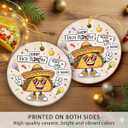 2 x Taco Ornament 2025, Funny Taco Gifts for Men Women Boys Girls, Unique Food Ornament for Friends Tacos Lovers, Fun Tacos Themed Gifts, Funny Christmas Ornaments for Tree Decorations