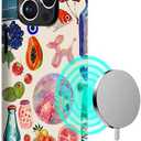 Case for iPhone 15 Pro,[Compatible with Magsafe] European Summer Collage Phone Case for Girl Women Boy Men,Scratch-Resistant Shockproof Case for iPhone 15 Pro