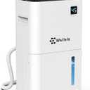 Dehumidifiers for Home, 50 Pint Dehumidifier for Basement, Bedroom, Bathroom with Drain Hose - Smart Quiet Dehumidifier with 24HR Timer - 3 Working Modes