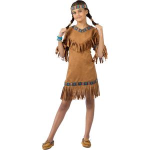 Fun World girls Native American (Medium 8 - 10, Brown)