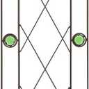 Arcadia Garden Products TR02 Arched Garden Trellis, 5' x 10", Black