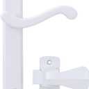 Wright Products - Bayfield Surface Lever Mount Latch for Screen and Storm Doors, Black (Transitional, White)