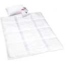 ZPECC Toddler Down Alternative Comforter, 39x47 Hypoallergenic Baby Blanket Quilt, Soft Breathable Lightweight All Season Kids Duvet Insert for Crib Stroller Cot Daycare, White (1 Count (Pack of 1))