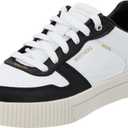 Skechers Women's Jade-Best in Class Leather Lace-up Sneakers with Memory Foam (6.5, White/Black)