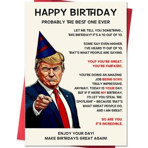 3 x Funny Birthday Card for Women Men, Cool Birthday Gift Ideas for Him Her, Great for 30th 40th 50th 60th Birthday Decorations Cards for Mom Dad Husband Wife