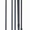 Lichamp Fireplace Tools Set, 5-Pieces Indoor Outdoor Sturdy Fire Place Poker Sets with Retro Gold Handle, FTS45GD