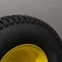 20x8.00-8 Rear Tire and Wheel Assemblies - 4 Ply Tubeless Tire Compatible Replacement for Riding Lawn Mowers - 3/4" Borehole, 3.5" Offset Hub and 3/16" Keyway