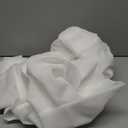 MIULEE 2 Panels Solid Color White Sheer Window Curtains Elegant Window Voile Panels/Drapes/Treatment for Bedroom Living Room (54 X 102 Inches White)