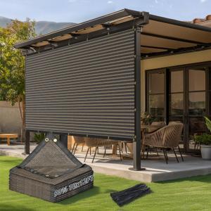 90% Sun Shade Cloth, Kesfitt 10x12FT Garden Shade Cover with Reinforced Grommets, Mesh Tarp Sun Privacy Screen for Greenhouse, Plant, Pergola, and Backyard Patio Sunshade