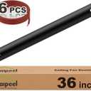 Haipeel 36 Inch Ceiling Fan Downrod, 3 FT Extension Rod with Extended Cord, 1 Inch Diameter Not Threaded Downrod for Ceiling Fan, Heavy Duty Ceiling Fan Accessories (Black)