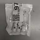 6 Pack Aluminum Swag Hooks for Ceiling Hanging, Swag Hook Super Load, White Ceiling Hooks for Hanging Lights, Ceiling Hook, Modern Ceiling Hooks for Pendant Light- Easy to Use (0.25'' Hole)