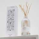 Vanilla Reed Diffuser, 7.4oz(220ml) Orange Blossom Black Pepper Amber Essential Oils, Air Freshener for Home with Willow Branches Decor, Long Lasting Fragrance for Bathroom, Office (1-Pack)