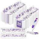 AIR U+ 24 Pack Disposable Power Mop Pads Refills for Swiffer Power Mop, Unscented 14-Layer Thickened Multi-Surface Replacement Mopping Refills Pads for Floor Surface Cleaning