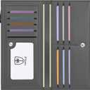 Slim Wallet for Women, RFID Blocking Credit Card Holder, Ladies Bifold Wallet with Zipper, Grey