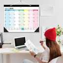4 x Desk Calendar 2026 Large 22" x17", AgePlace Wall Calendar 2025-2026 Covers July 2025 - December 2026, Office Supplies Desktop Monthly Calendar for Home Classroom School & Office Or teacher Gifts