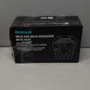 Nekteck Shiatsu Neck Massager for Pain Relief Deep Tissue with Heat, FSA Eligible 3D Kneading Massage Pillow Back Shoulder Massager for Body Muscle, HSA Eligible, Gifts for Him Her (NOT Cordless) (Black)