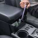 JDMCAR Center Console Organizer Compatible with Toyota 4Runner Accessories 2010-2024 Hanging Armrest Box Storage Tray Interior Accessories