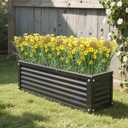 6 Bundles Artificial Flowers for Outdoors Fake Silk Flowers UV Resistant No Fade Plastic Flowers for Spring Summer Outside Garden Porch Window Box, Indoor Table Vase Home DecorYellow