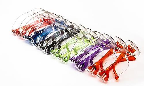 G & F Products - 13016-NEW 13016NEW Safety Goggles with 99% Protection Against UV-A, B & C Rays, Impact, & Ballistic Resistant & Clear Lenses 12 Count (Pack of 1) Unisex