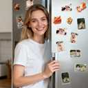 CeeVian Acrylic Fridge Magnetic Frame 20 Packs Double Sided Clear Small Photo Frame Magnet Photo Frame Mini Picture Frames for Polaroid Camera for Fridge Locker Wall 2.36x3.54 Inch