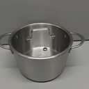 LOLYKITCH Tri-Ply Stainless Steel 5 QT Stock Pot with Lid, Induction Cooking Pot,Soup Pot,Compatible with All Stoves,Oven and Dishwasher safe.
