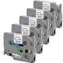 Labelife Label Maker Tape 12mm 0.47 Laminated White, Replacement for Brother P Touch Label Tape TZe-231 TZe231 TZe TZ Tape, Compatible with PT-D210 D220 H110 D200 D400 D410 D610BT, 12mm x 8m, 6 ,Pack