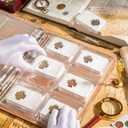 25 Sheets Coin Pocket Pages - 6 Pocket Standard 9-Hole 150 Pockets Inserts Collecting Sleeves for Coins [99mm X 93mm Each Pocket] CS0312506