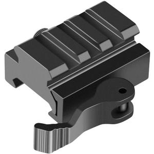 Picatinny Riser Mount, Low Profile Rail Riser Mounts Adaptor with QD Lever Lock Quick Release & 3 Slots Picatinny Rails for Scope Rings Optics Sights, 1/2" H x 1.57''L