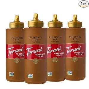 Torani Puremade Sauce, Pumpkin Pie, 16.5 Ounces (Pack of 4) EXP. 05/15/2026 Pack Of 2