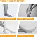 2 Pairs Sheer Compression Socks for Women - 15-20 mmHg Knee High Sheer Compression Stockings for Support Circulation Swelling Edema Work Office Travel, Beige, Large