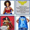 Rubie's Girl's DC Wonder Woman Tutu Dress with Cape and Tiara (Blue, S)
