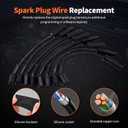 HiSport Spark Plug Wire Set 9748HH - Compatible with 1999-2012 Cadillac Escalade Chevy Silverado Suburban Tahoe GMC Sierra Yukon, Replaces 88862385 88862122 19351571