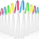 12 Pcs Fiber Optic Rod Sticks Fiber Optic Wand Glow Fiber Optic Light Handheld Decorations Light up Wand Rods Fiber Optic Lights for Kids Party Rave Accessories Wands Pvc